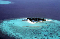 Isole Maldive Twin Island resort isola di Maafushivaru atollo di Ari sud