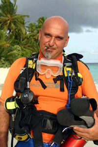Christian Pagani istruttore subacqueo diving center isole maldive