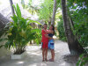 isole maldive fotografie video informazioni notizie e consigli utili moofushi resort isola di moofushi atollo di ari sud nel luglio 2007 Paola Fabrizio con il gruppo tuttomaldive
