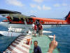 in diretta dalle maldive per www.tuttomaldive.it : claudio amendola all'idrovolante