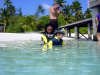in diretta dalle maldive per www.tuttomaldive.it : rossana veste zoe per l'immersione