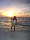 isole maldive foto photo informazioni consigli utili bathala resort isola di bathalaa atollo di ari nord by Monica&Paolo agosto 2004 : bathala island resort tramonto Monica