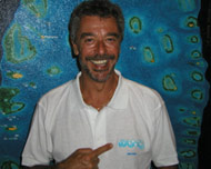 isole maldive istruttore subaqueo Emidio Massei istruttore del madoogali diving center madoogali island resort