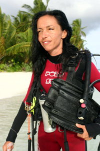 Rossana Ciardini istruttore subacqueo diving center isole maldive