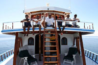 isole Maldive novembre-dicembre 2003: Crociera Safari Maavahi boat con Albatros Top Boat : Marta e l'equipaggio