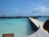 isole maldive foto informazioni consigli utili dhiggiri sea club isola di dhiggiri atollo di felidhoo giugno 2005 by Silvia&Gianluca : pontile