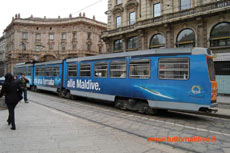 isole maldive foto notizie e news isole maldive : un tram per le maldive iniziativa pubblicitaria del ministero del turismo maldiviano per incentivare i viaggi alle isole maldive