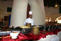 isole maldive : nika island resort il buffet del ristorante