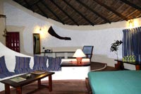 isole maldive : nika island resort il salone del bungalow