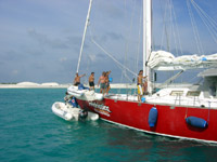 in diretta dalle maldive per www.tuttomaldive.it : claudio amendola e l'equipaggio della barca adriatica