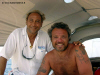 in diretta dalle maldive per www.tuttomaldive.it : claudio amendola e enzo spina sulla barca adriatica