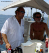 in diretta dalle maldive per www.tuttomaldive.it : enzo spina e gigi al timone della barca adriatica